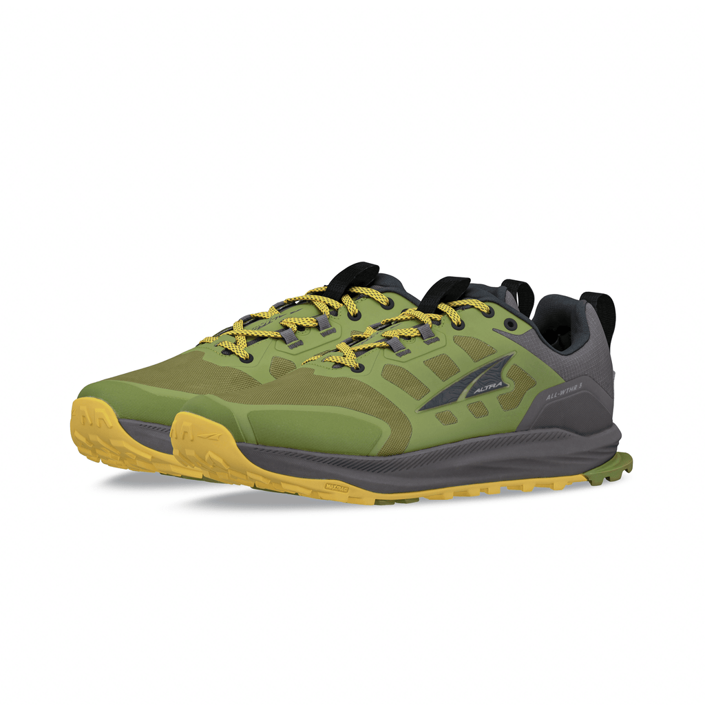 Altra Lone Peak 9 WP Low Waterproof Trail Running / Hiking Shoe Green