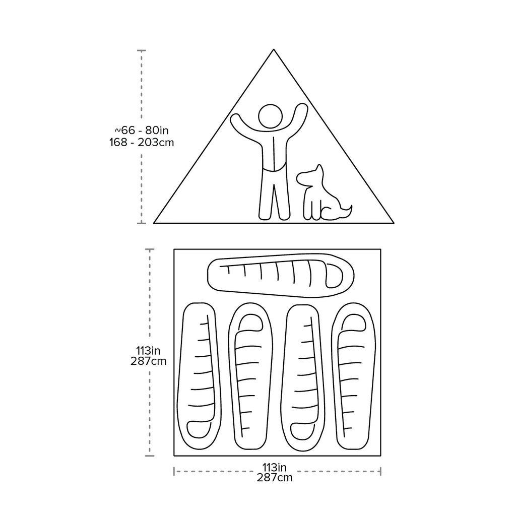 Big Agnes Gold Camp 5 Tarp Dimensions 