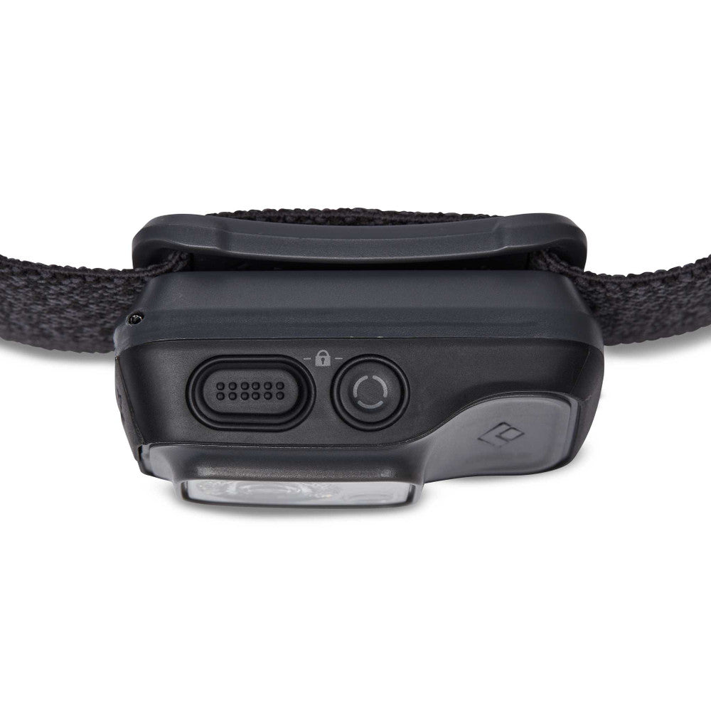 Black Diamond Cosmo 350-R Rechargeable Headlamp Button