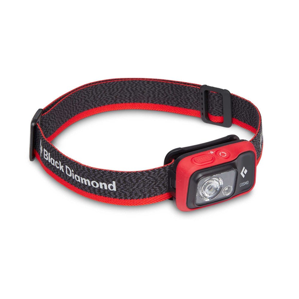 Black Diamond Cosmo 350 Headlamp Red and Black Full Strap
