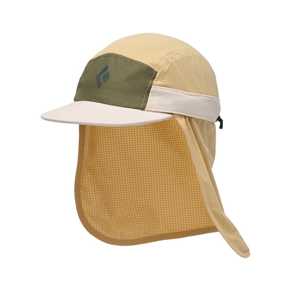 Black Diamond Desert Mullet Running / Hiking Hat White Khaki