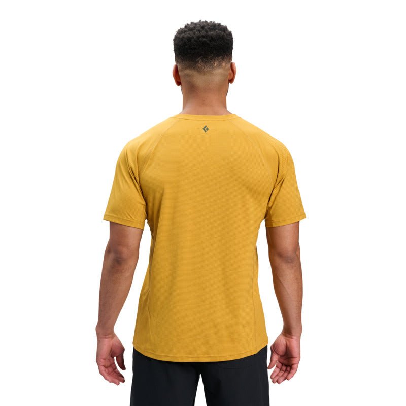 Black Diamond Distance Short Sleeve Tech Tee Back Amber