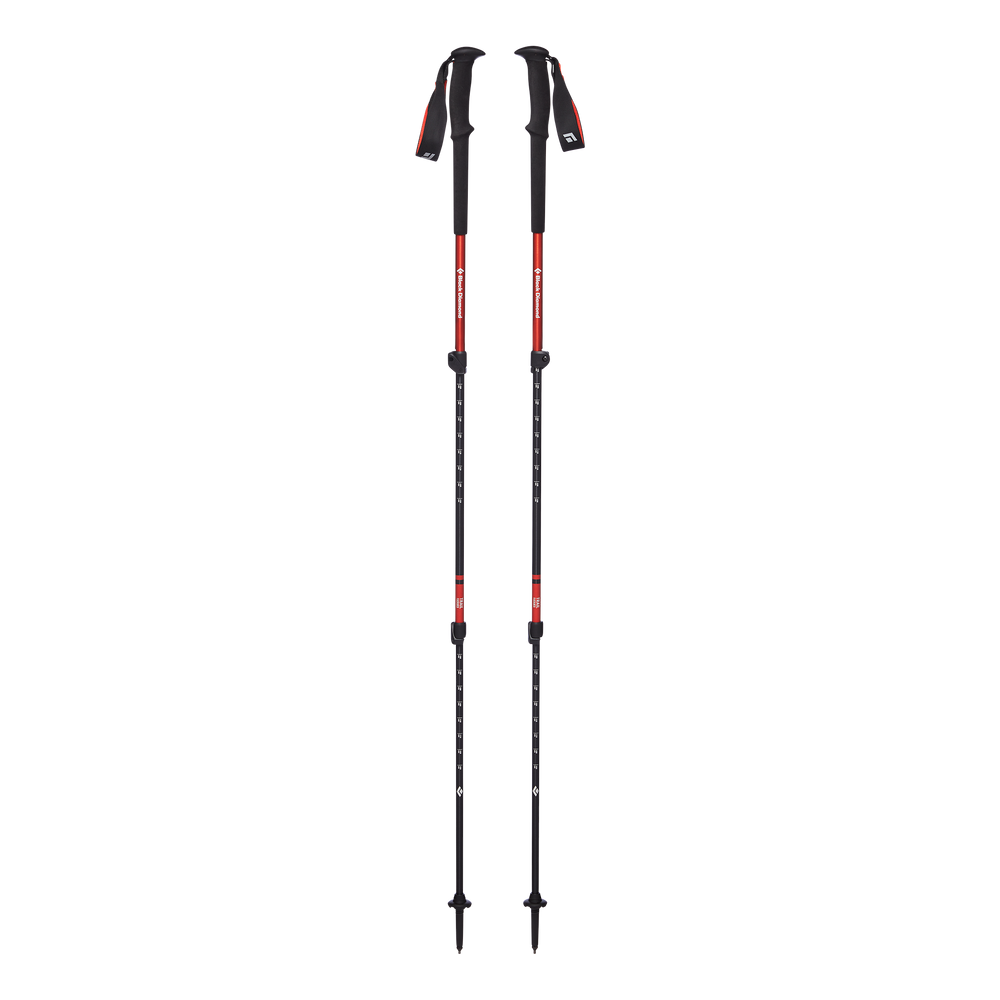 Black Diamond Trail Trekking Poles (Pair) Red Extended