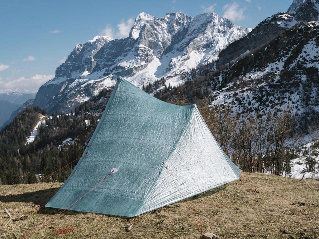 Bonfus Solus 1P Ultralight 1 Person Tent Pitched with Guylines