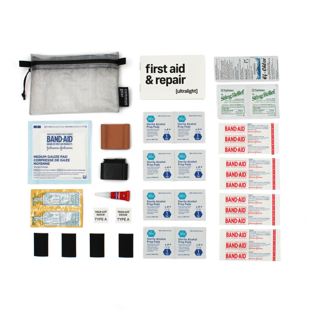 Common Gear Ultralight First Aid + Repair Kit Loadout