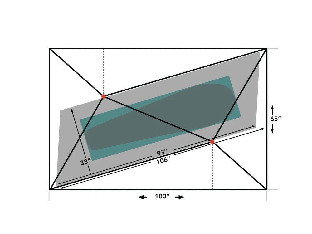 Durston Gear X-Mid 1 Solid Ultralight Tent Measurements 2