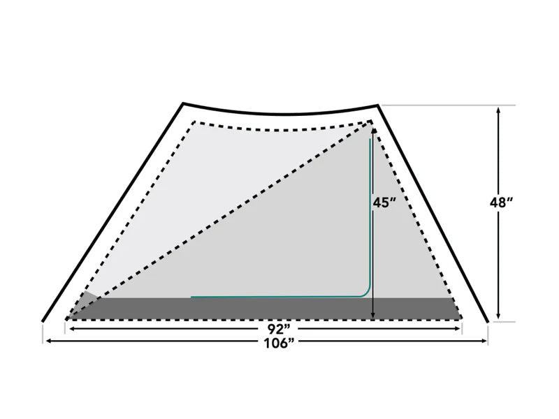 Durston Gear X-Mid 2 Solid Ultralight Tent Measurements