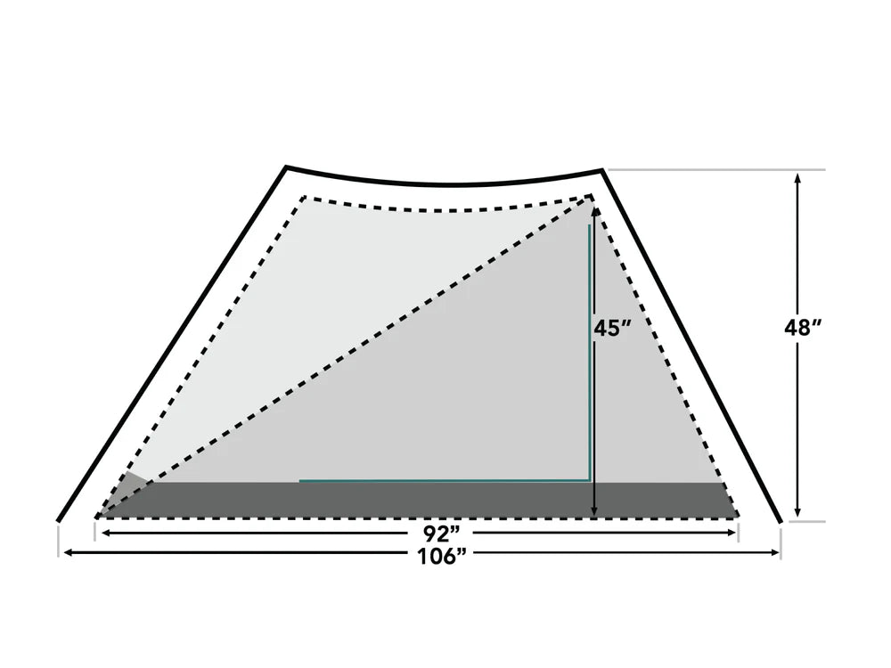Durston Gear X-Mid 2 Solid Ultralight Tent Measurements 1