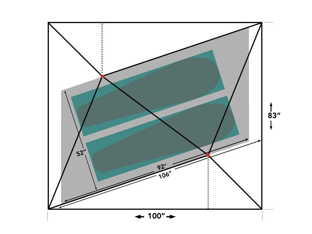 Durston Gear X-Mid 2 Solid Ultralight Tent Measurements 2