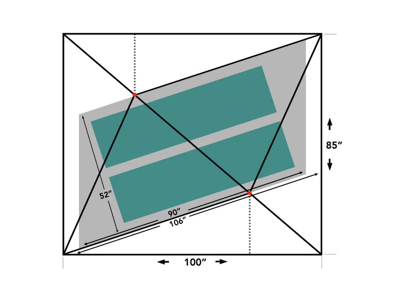 Durston Gear X-Mid Pro 2+ Ultralight Tent Floorplan