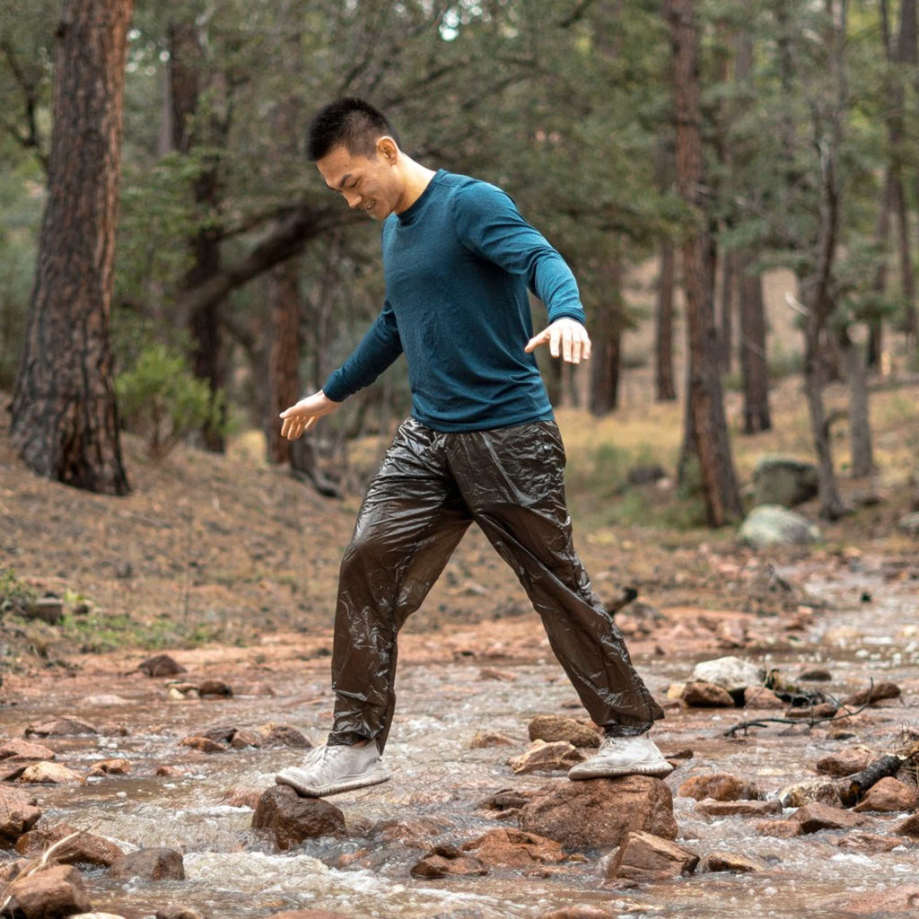 Enlightened Equipment Men's Copperfield Wind Pants Lifestyle