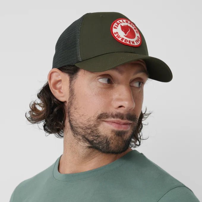 Fjallraven 1960 Logo Långtradarkeps Trucker Cap Model Front On Tilt