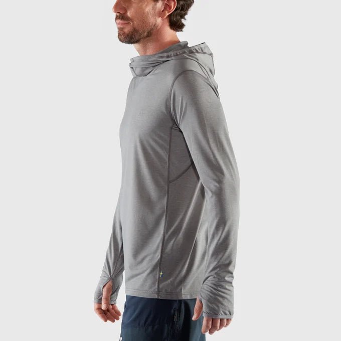 Fjallraven Men's Abisko Sun Hoodie Model Close Side