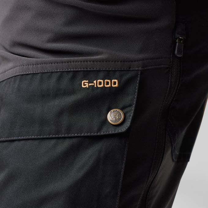 Fjallraven Men's Keb Trousers Model Close Up G-1000