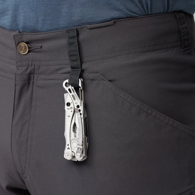 Fjallraven Men's Keb Trousers Model Close Up Pocket Detail Clip