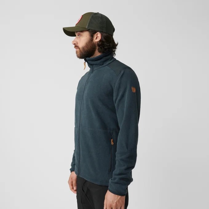 Fjallraven Men's Sten Fleece Model Back Torso Side