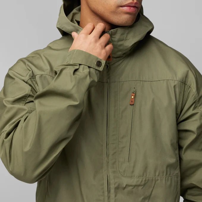 Fjallraven Men's Sten Jacket Model Front Torso Close