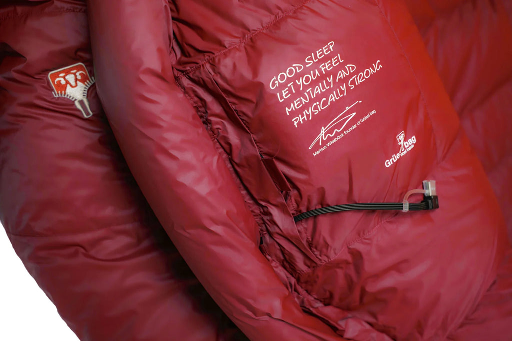 Grüezi Bag Biopod Down Hybrid Ice Alpine 190 Sleeping Bag Inside Pocket