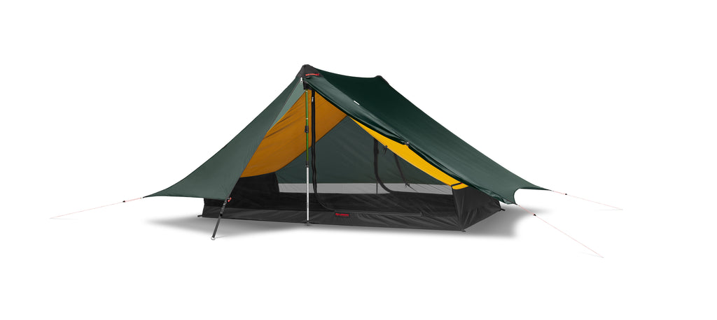 Hilleberg Anaris Yellow Label 2 Person Trekking Pole Tent Pitched