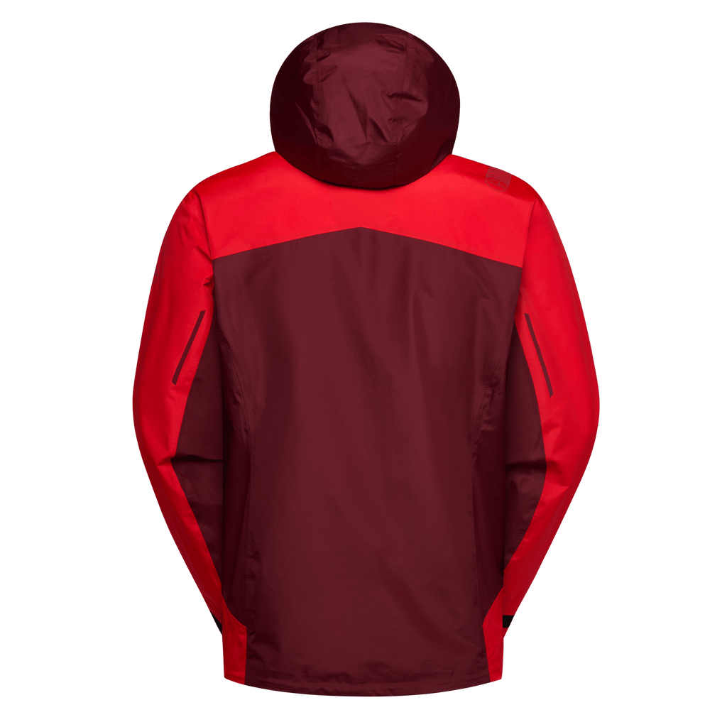 La Sportiva Men's Discover Shell Waterproof Jacket Red Back