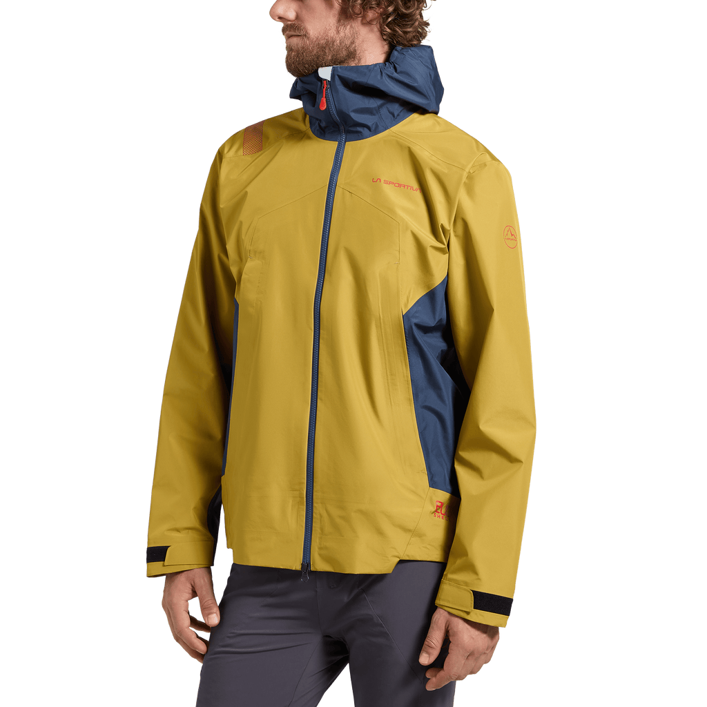 La Sportiva Men's Discover Shell Waterproof Jacket Yellow