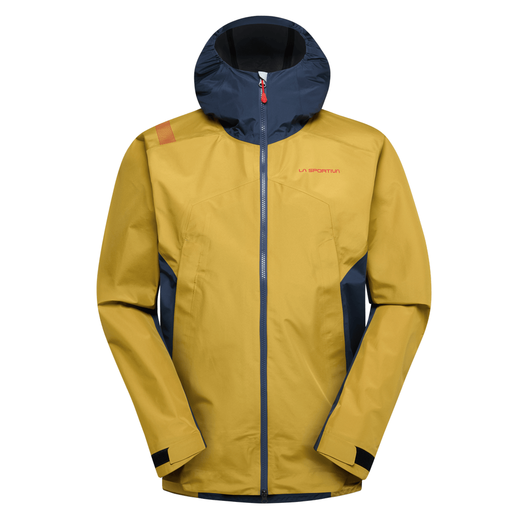 La Sportiva Men's Discover Shell Waterproof Jacket Yellow 2
