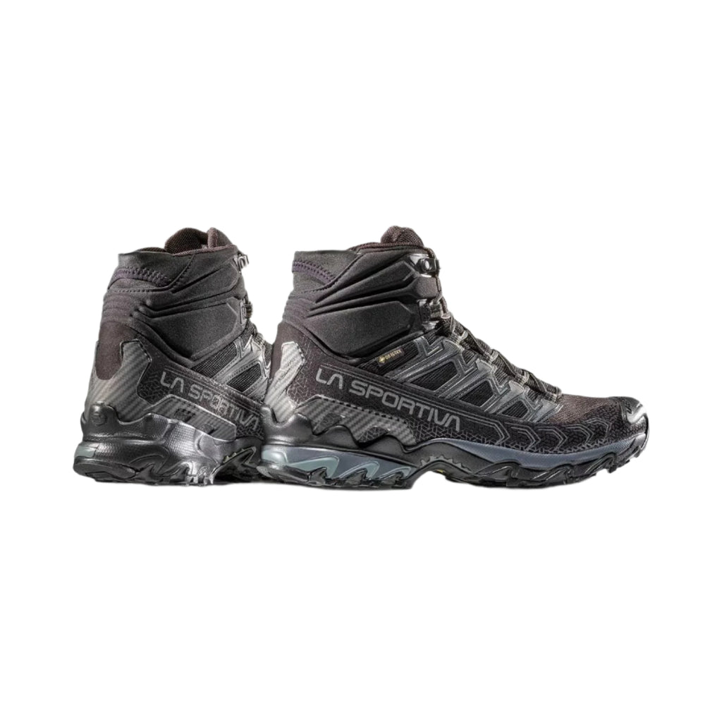 La Sportiva Ultra Raptor II Mid GTX GORE-TEX Walking Boots Side On Black Pair