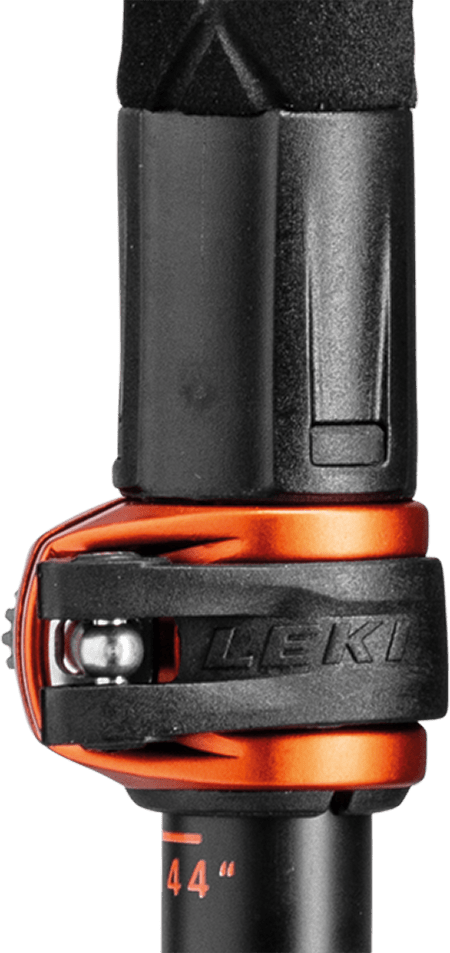 Leki Makalu FX Carbon Trekking Poles Close Up Lock