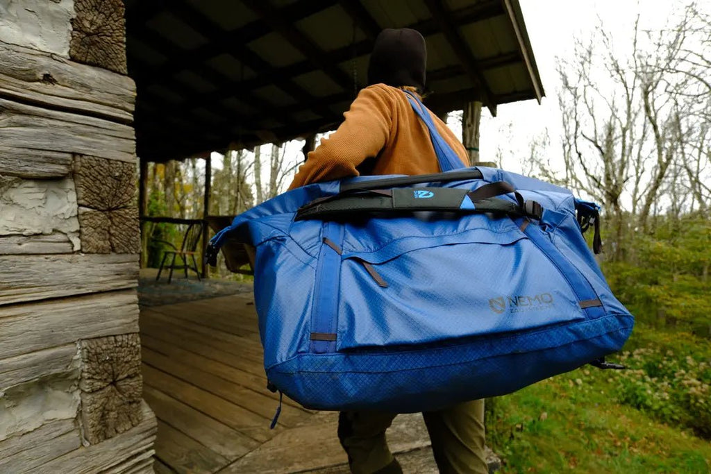NEMO Double Haul Convertible Duffel Bag 100L and Tote Lifestyle