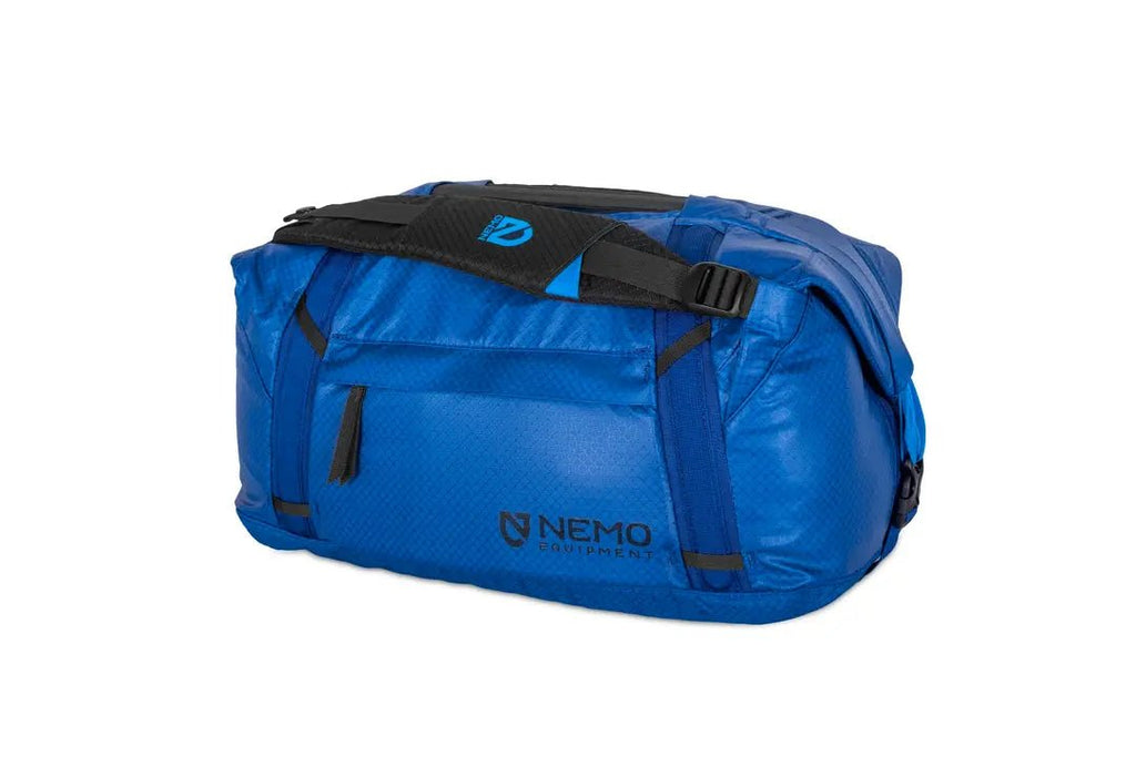 NEMO Double Haul Convertible Duffel Bag 30L Front Blue