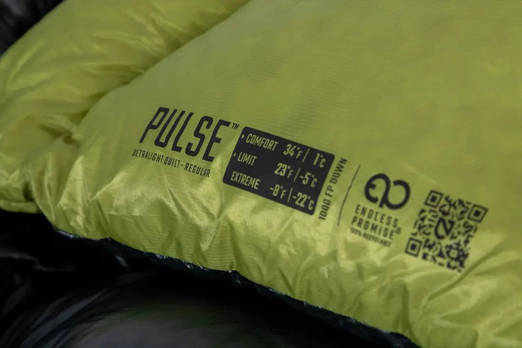 NEMO Pulse 20/30 Ultralight Down Quilt Long Temperature Rating