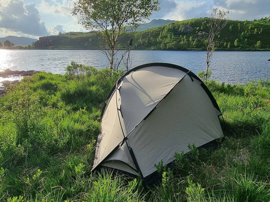 NORTENT Vern 1 PC 4 Season Backpacking Tent  Pitched