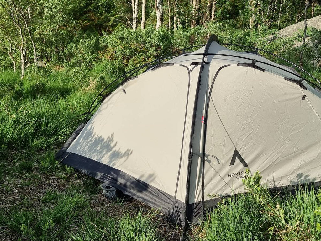 NORTENT Vern 1 PC 4 Season Tent Pitched Outside
