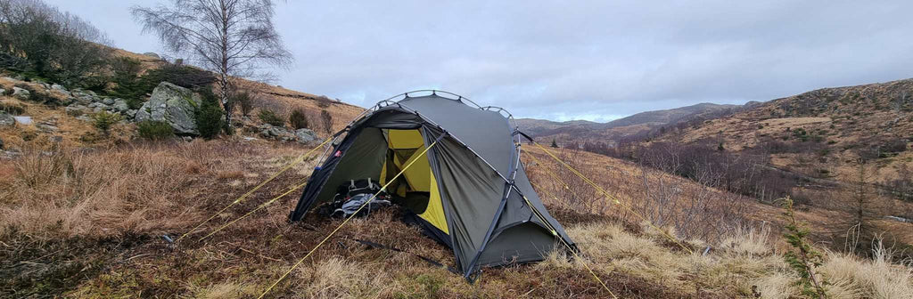 NORTENT Vern 1 Person 4 Season Backpacking Tent with Guyropes