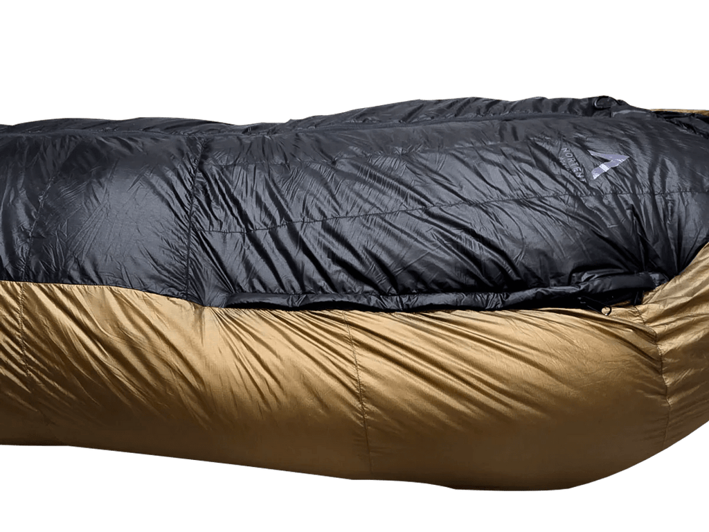 Nortent Lyng -5 and -20C Down Sleeping Bag Head Close Up Side