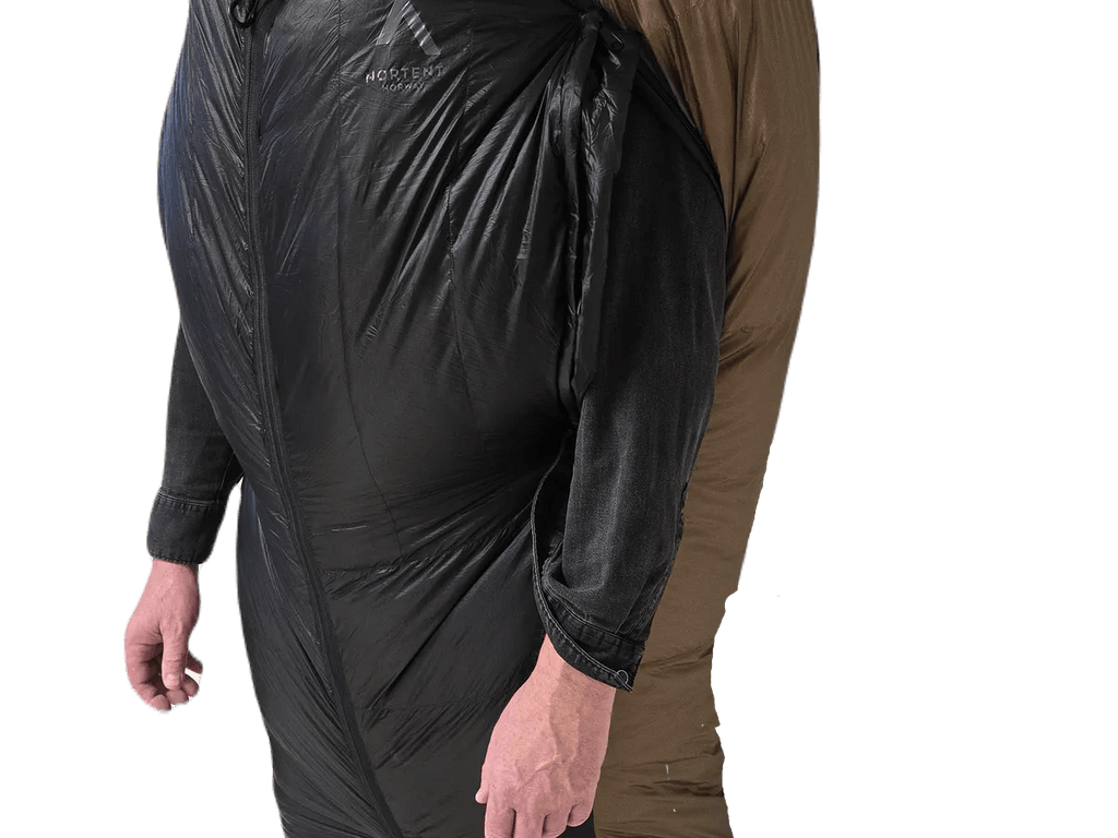 Nortent Lyng -5 and -20C Down Sleeping Bag Worn