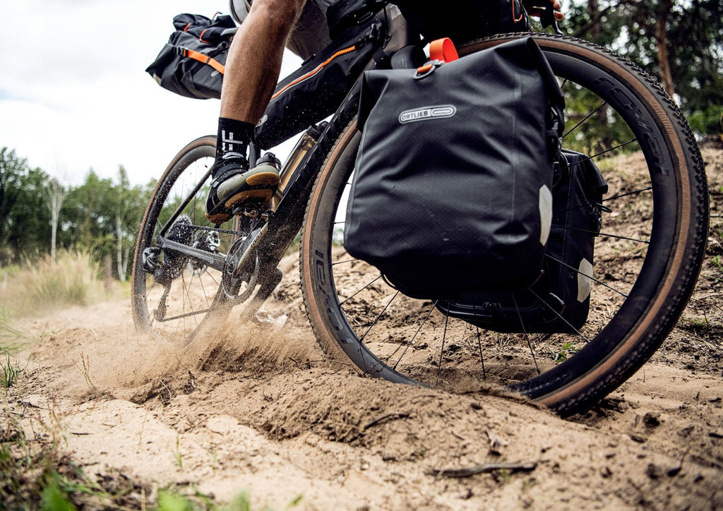 ORTLIEB Gravel Pack Pair 25L Waterproof Pannier Bags Action