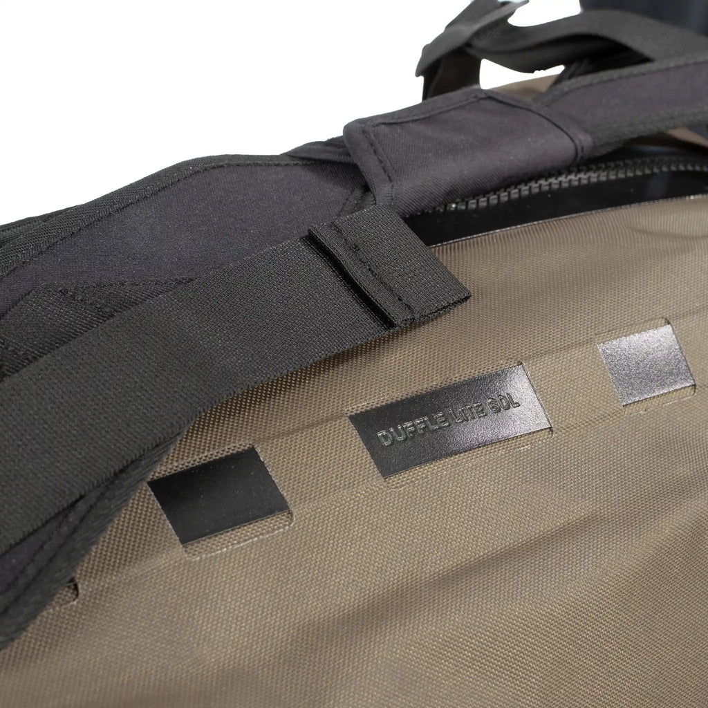 Ortlieb Duffel Lite Bag Adventure Travel Duffel Bag Dark Sand 60L Detail