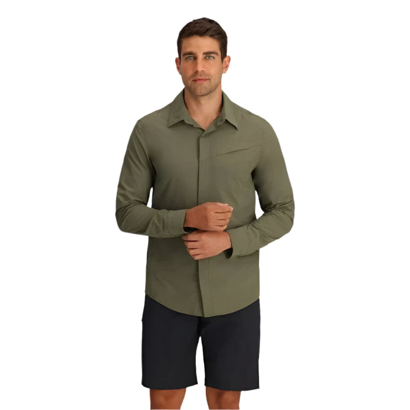 Outdoor Research Astroman Long Sleeve Sun Shirt Green