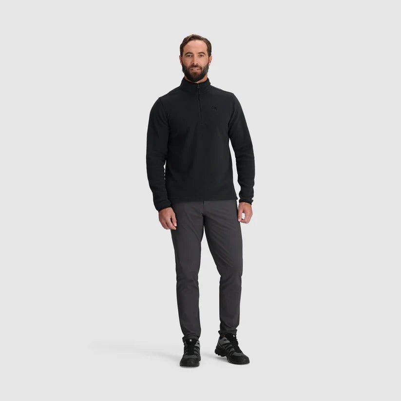 Outdoor Research Men's Polartec 100 Quarter Zip Fleece Jacket Lifestyle 1