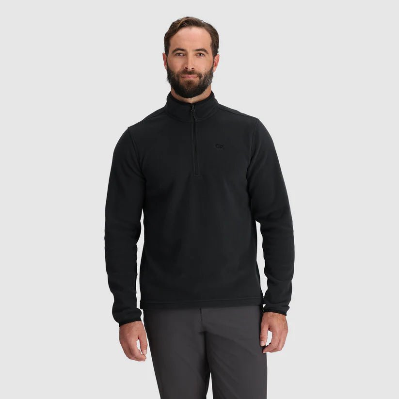Outdoor Research Men's Polartec 100 Quarter Zip Fleece Jacket Lifestyle