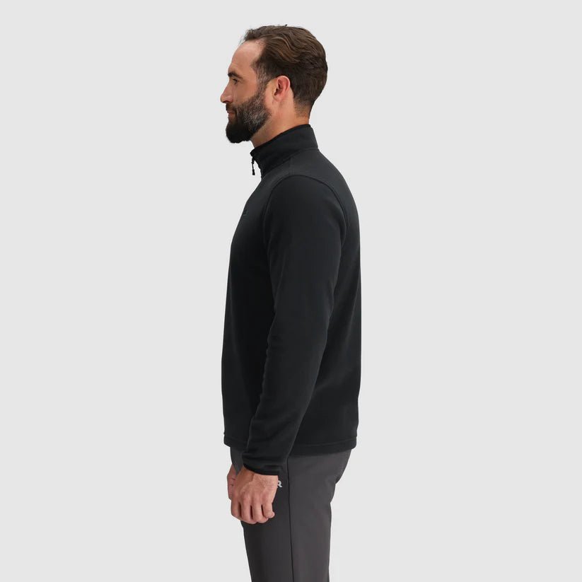 Outdoor Research Men's Polartec 100 Quarter Zip Fleece Jacket Side