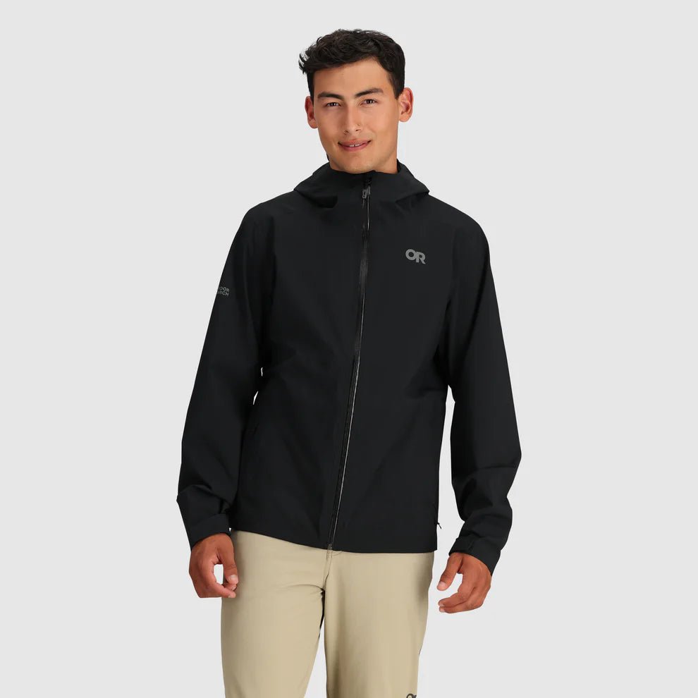 Outdoor Research Men's Stratoburst Stretch Rain Jacket Black