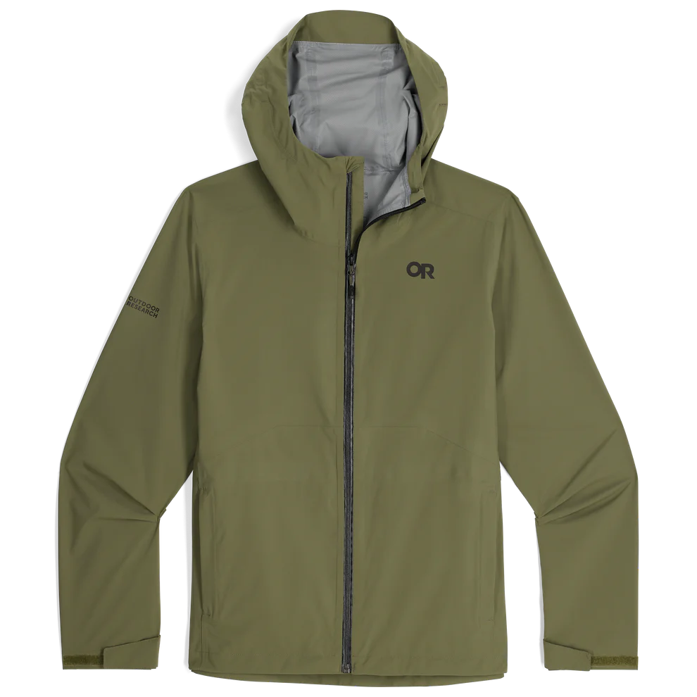 Outdoor Research Men's Stratoburst Stretch Rain Jacket Flat