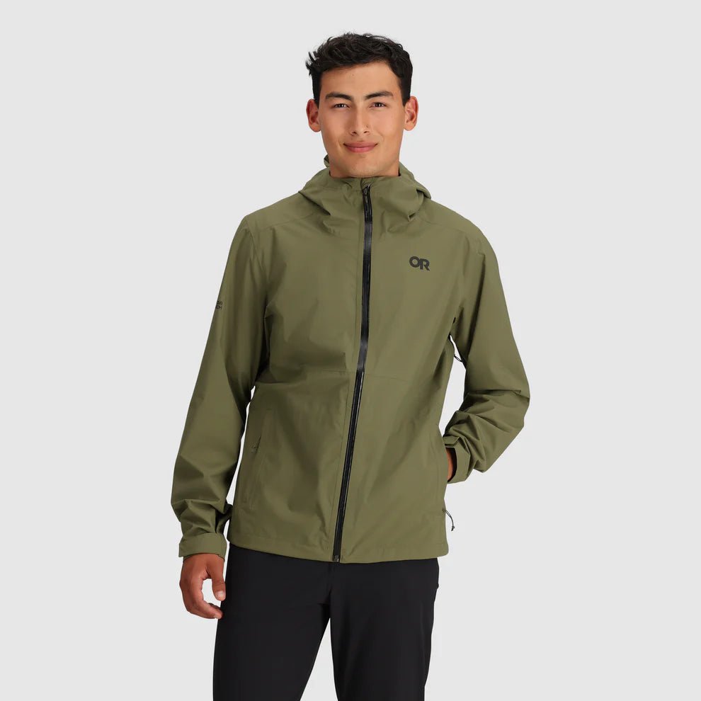 Outdoor Research Men's Stratoburst Stretch Rain Jacket Green