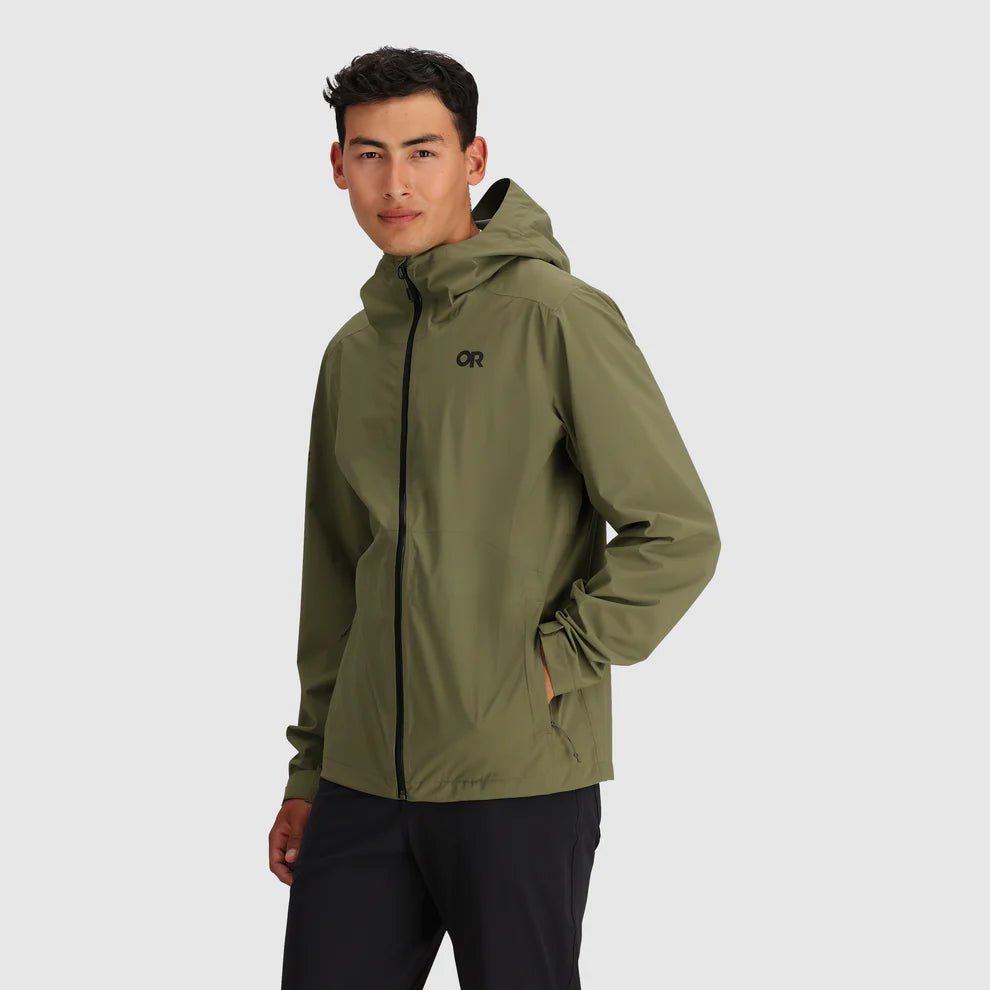 Outdoor Research Men's Stratoburst Stretch Rain Jacket Pockets