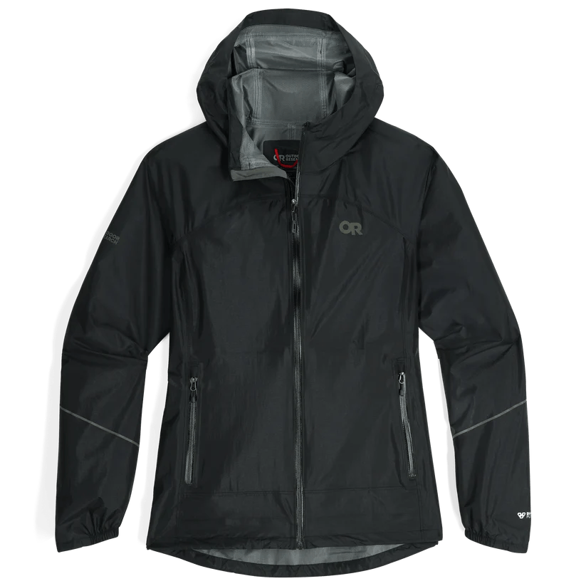 Outdoor Research Women's Helium Rain Jacket Front 3