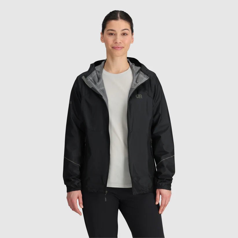 Outdoor Research Women's Helium Rain Jacket Front Zip