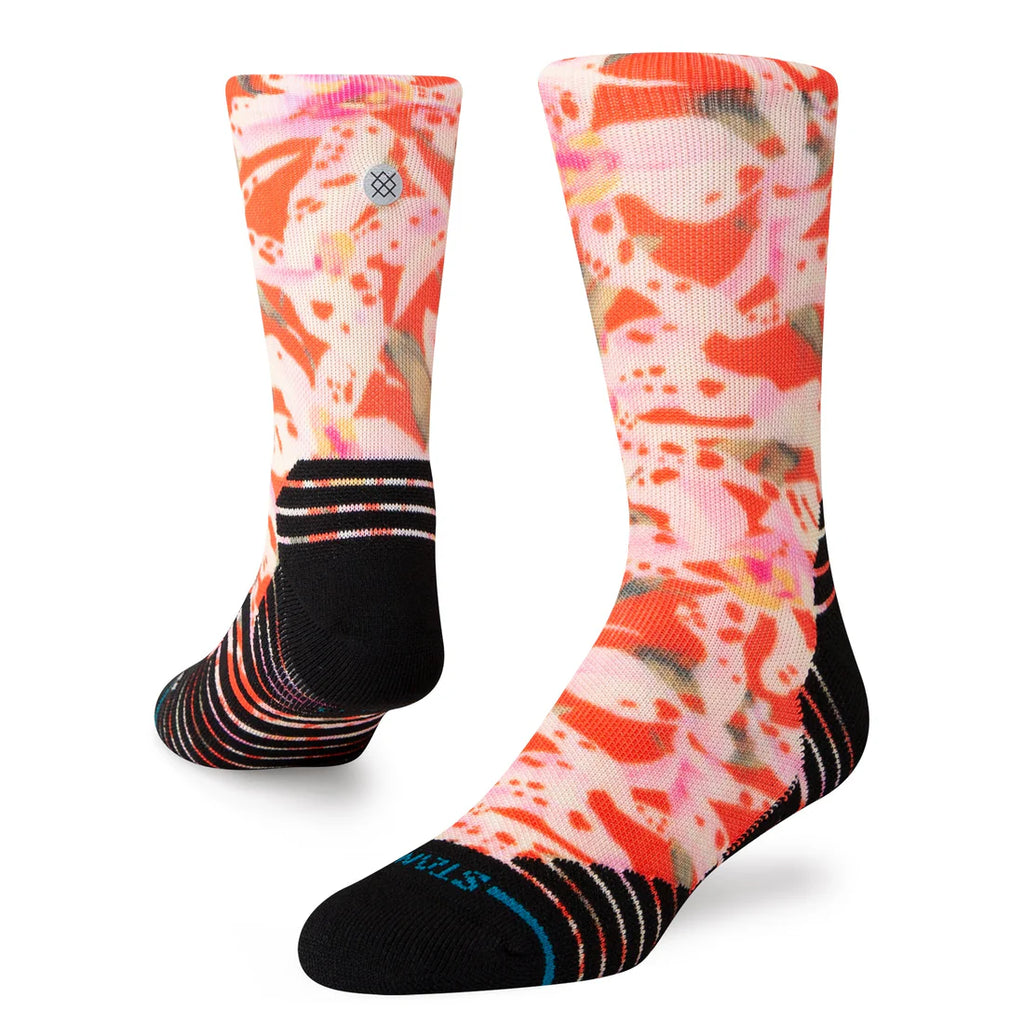 Stance Encyclia Mid Crew Hiking Socks Red