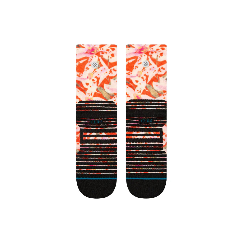 Stance Encyclia Mid Crew Hiking Socks Red Foot